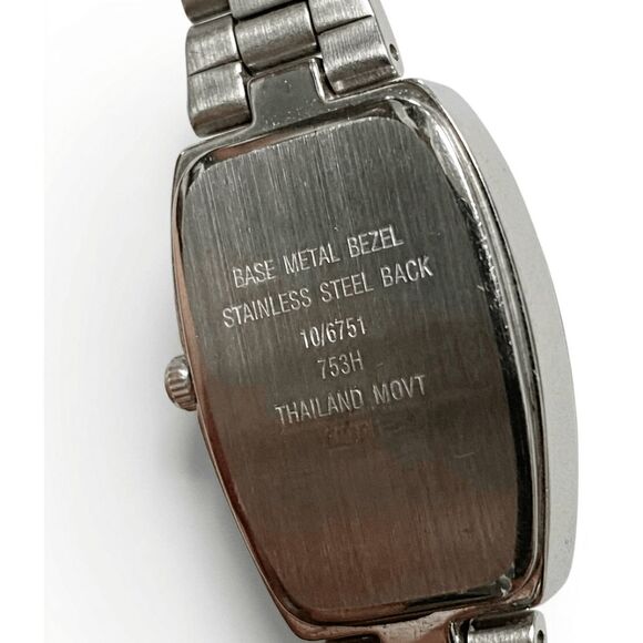 ANNE KLEIN Diamond Bezel Oval Stainless Steel Wristwatch main image 5